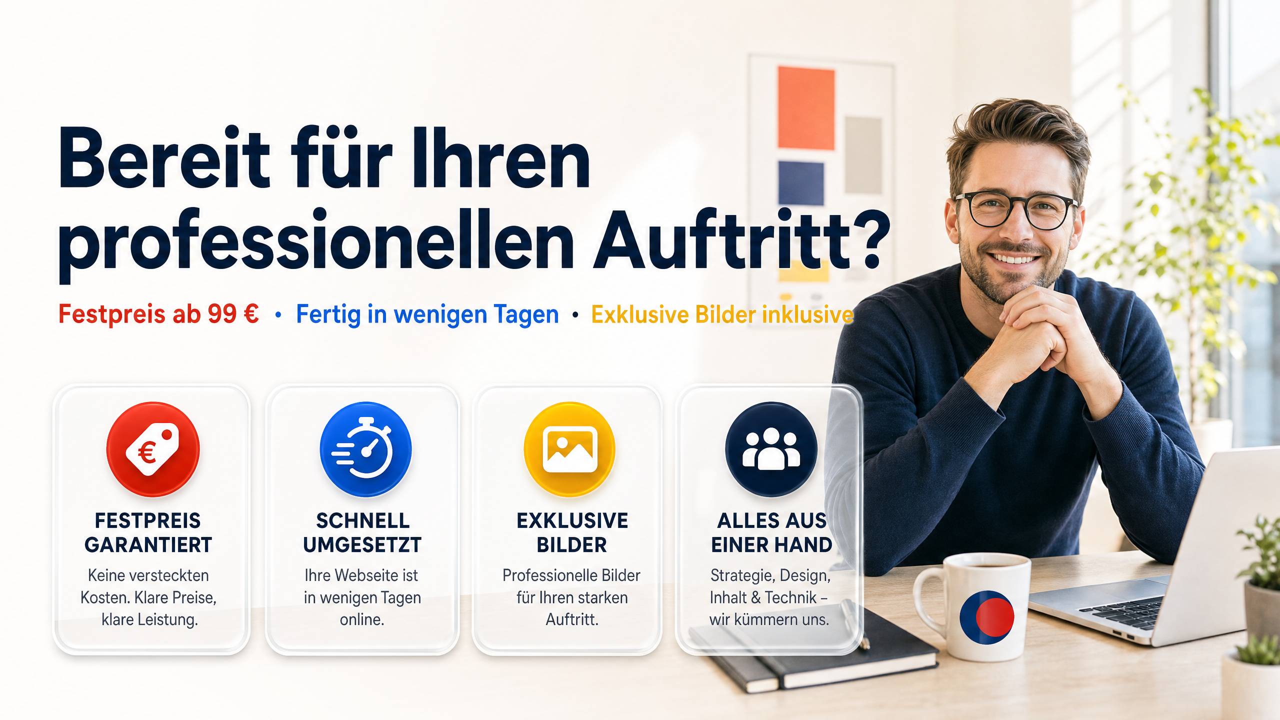 VEYOX – Bereit für Ihren professionellen Auftritt? Festpreis ab 99 €, fertig in wenigen Tagen, exklusive Bilder inklusive.