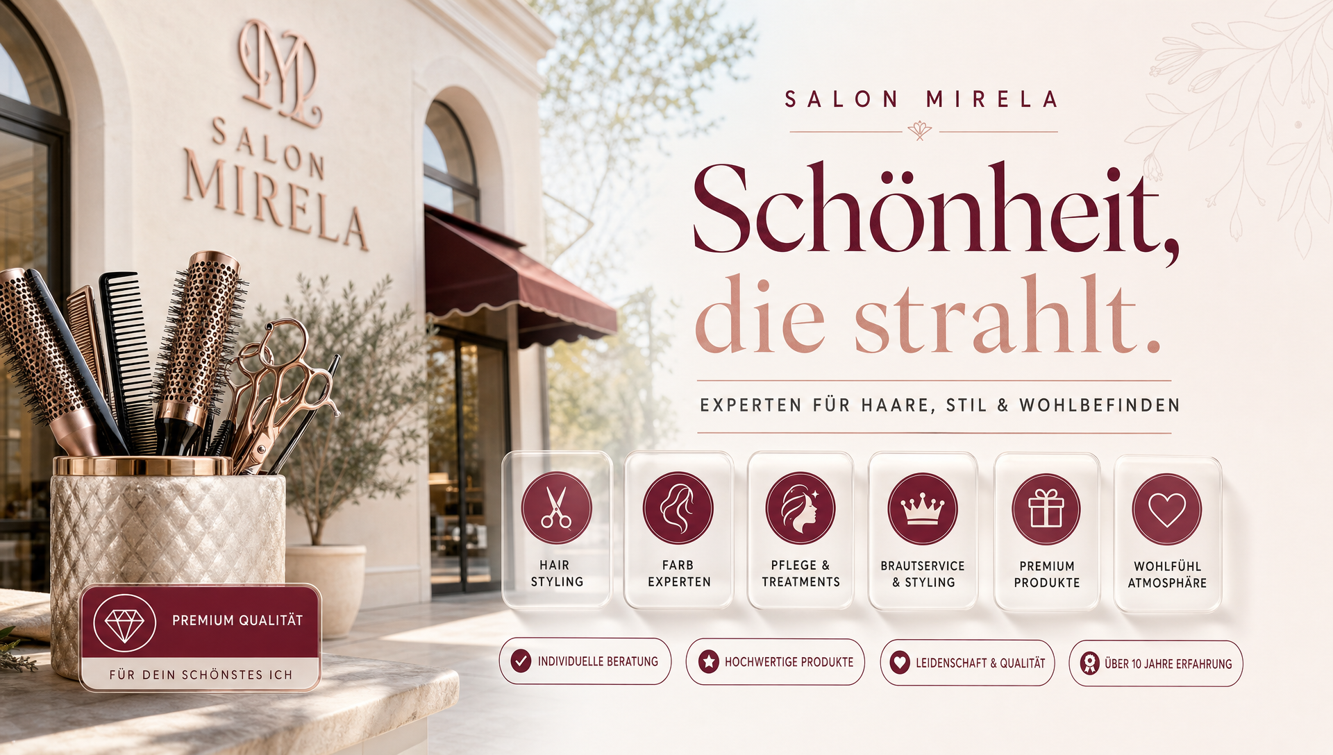 Vorschau der Demo-Webseite Salon Mirela