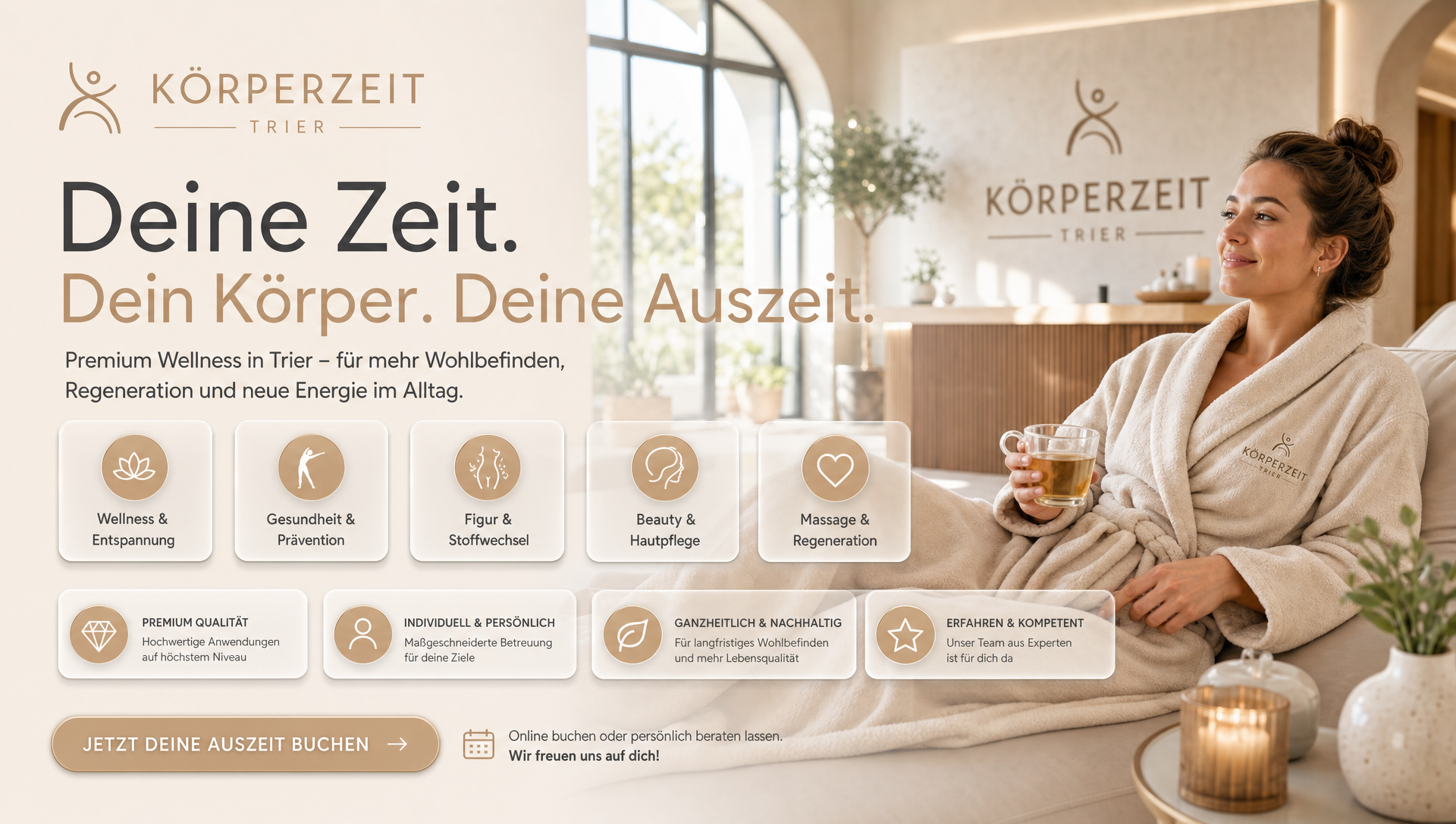 Vorschau der Demo-Webseite Körperzeit